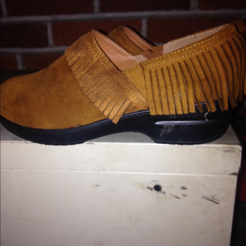 Pair of suede western shoes